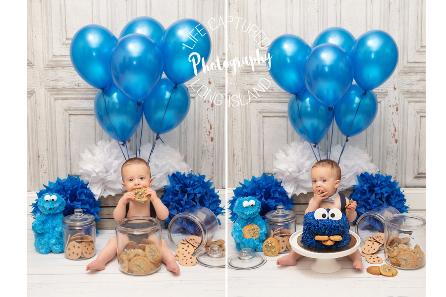 One Year Old Photos Cookie Monster! | Long Island NY Cutie