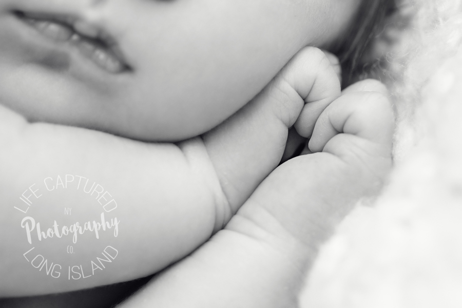 Perfect Little Heart Hands | Long Island Newborn Photos